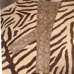 Loir Paris Faux Python Pants